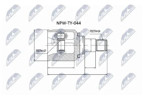 Шрус піввісі NTY NPWTY044