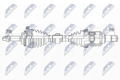 Піввісь переднього моста NTY NPWTY137