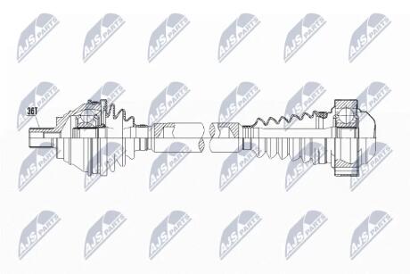 ПІВВІСЬ | VW/AUDI/SKODA/SEAT ENG.1.8TFSI PASSAT 07-14, GOLF VI 08-, CC 11-16, CADDY 1.2TSI,1.6/1,9TDI 04-, OCTAVIA II 04-, SUPERB II 08-, A3 06-, ALTEA 05-, LEON 05- /ЛІВ,MTM/ NTY NPWVW060