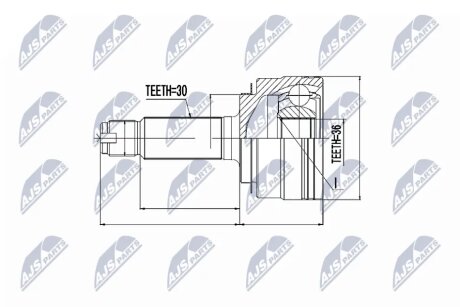 Шрус піввісі NTY NPZHD040