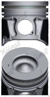 Поршень з кільцями PSA 85,0 DW10UTED4 2.0HDi 16V 2003- NURAL 87-114700-40