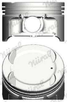 Поршень з кільцями FIAT 80.90 1.6 16V 182B6.000 00- (вир-во) NURAL 87-124806-00