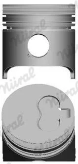 Поршень з кільцями PSA 83,00 1,9D XUD9 (вир-во) NURAL 87-152000-10