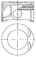 Поршень OPEL 82.1 X18XE NURAL 87-307707-10