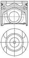 Поршень з кільцями MB 83,00 OM651 Конусний шатун NURAL 87-433400-10