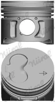 Поршень з кільцями VAG 80,01 1,9D/2,4D NURAL 87-990107-40