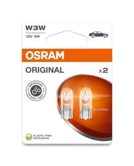 Автолампа Osram 3W 12V W2,1X9,5D (к/т 2 шт) OSRAM 2821-2BL