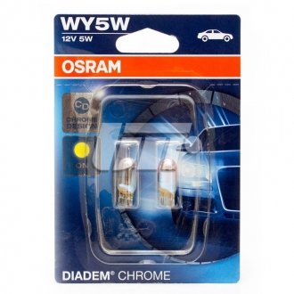 Лампа WY5W 12V 5W W2,1x9,5d DIADEM CHROME OSRAM 2827DC-02B