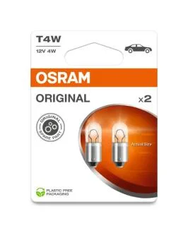 Автолампа Osram 4W 12V BA9S (к/т 2 шт) OSRAM 3893-2BL