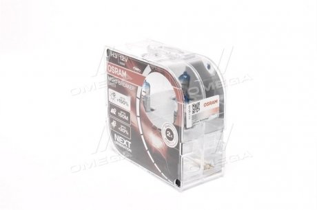 Лампа фарна H3 12V 55W PК22s NIGHT BREAKER® LASER next generation (+150) компл.(вир-во) OSRAM 64151NL-HCB (фото 1)