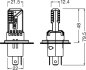 Автолампа LEDriving H4/H19 19W 12V 6500К P43T (к/т 2 шт) OSRAM 64193DWESY2-2HB (фото 3)