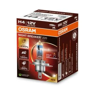 Лампа фарна H4 12V 60/55W P43t NIGHT BREAKER (+220%) 1шт (вир-во) OSRAM 64193NB220
