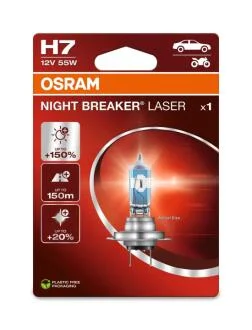 Лампа фарна H7 12V 55W PX26d NIGHT BREAKER® LASER (1 шт) (вир-во) OSRAM 64210NL-1BL