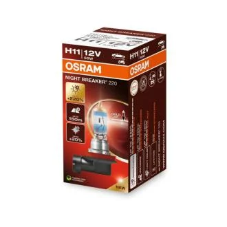 Лампа фарна H11 12V 55W PGJ19-2 NIGHT BREAKER (+220%) 1шт. (вир-во) OSRAM 64211NB220