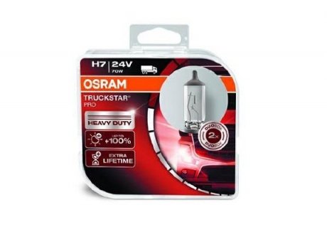 Автолампа H7 24V 70W 2шт OSRAM 64215TSP-HCB