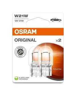 Лампа допоміжн. освітлення 12V 21W W3x16d (2 шт) OSRAM 7505-2BL