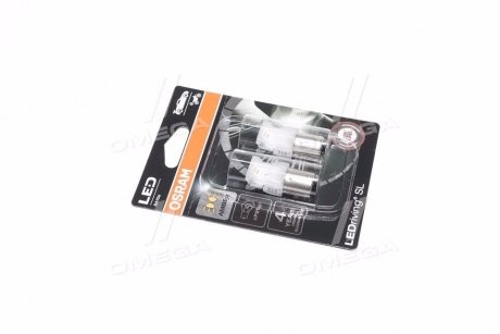 Лампа светодiодна P21W LED 12V 2,5W BA15S LEDriving SL (2шт.) (вир-воOSRAM) OSRAM 7506DYP-02B