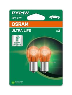 Лампа розжарювання PY21W 12V 21W BAU15s Ultra Life (компл.) OSRAM 7507ULT-2BL