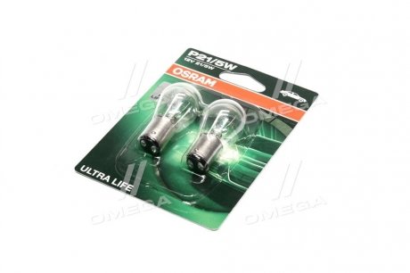 Лампа накалу P21/5W12V 21/5W BAY15d Ultra Life (Blister 2шт (вир-во) OSRAM 7528ULT-02B