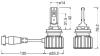 Лампа світлодіодна LED HB4(9006)/HIR2 LEDriving HL BRIGHT 12V 6000К (комплект 2 шт.) OSRAM 9006DWBRT-2HFB (фото 2)