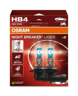 Автолампа Osram HB4 12V 51W P22D (к/т 2 шт) OSRAM 9006NL-2HB