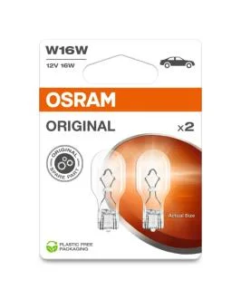 Лампа розжарювання W16W12V 16W W 2,1X9,5d ORIGINAL LINE (blister 2 шт) eco-упаковка (вир-во) OSRAM 921-2BL