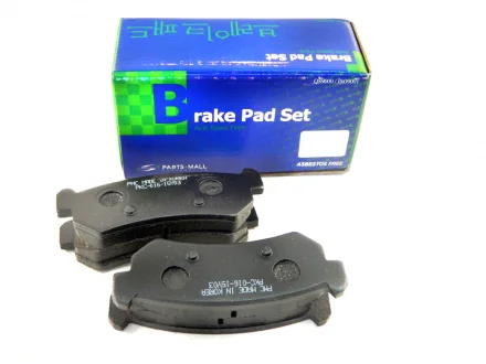 Колодка тормозная задняя (c ушами) Лачетти -07 (PartsMall) PARTS MALL PKC-E16