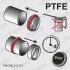Сальник, розподільний вал 28x47x8 ASW RD PTFE/ACM Payen NA5261 (фото 1)