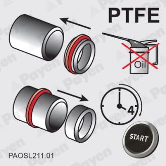 Сальник, колінчастий вал Renault 32*44*6 PTFE тефлон Payen NA5326
