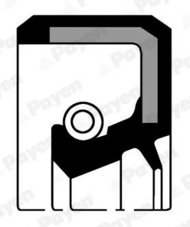 Сальник двигуна FRONT 40x52x7 NISSAN RD28/RD28T/GA16DE Payen NJ765