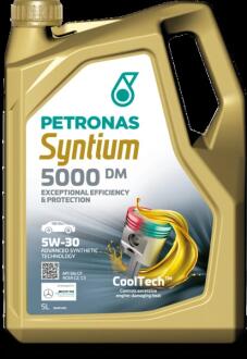 Олива моторна SYNTIUM 5000 DM 5W-30 SN (5L) PETRONAS 70957M12EU