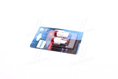 Лампа светодiодна W21 LED red Ultinon Pro3000, 12V, 1,75W W3x16d компл. PHILIPS 11065U30RB2