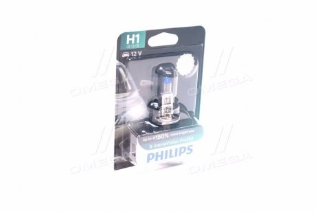 Лампа накалу H1 X-tremeVision Pro150 (+150) 12V 55W P14,5s PHILIPS 12258XVPB1