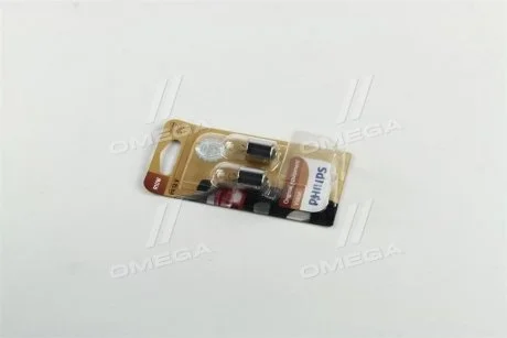 Лампа розжарювання R10W 12V 10W BA15s 2шт blister (вир-во Philips) PHILIPS 12814B2