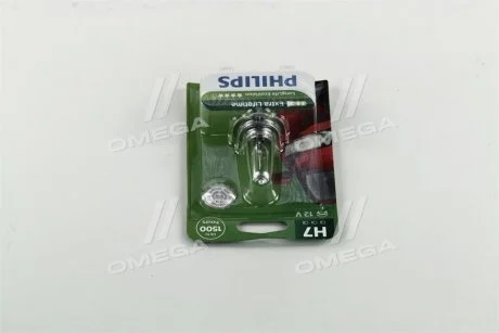 Лампа розжарювання H7 12V 55W PX26d LongerLife Ecovision 1шт blister (вир-во Philips) PHILIPS 12972LLECOB1