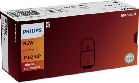 Лампа 24V R5W24V 5W BA15s (вир-во) PHILIPS 13821CP (фото 1)