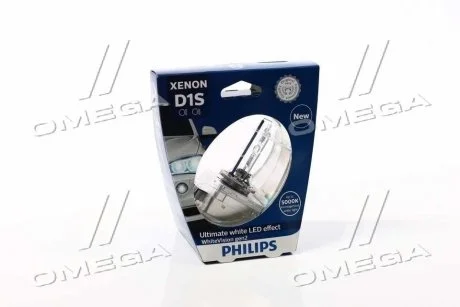 Лампа ксенонова D1S 85V 35W P32d-3 WhiteVision gen2 5000K (вир-во Philips) PHILIPS 85415WHV2S1