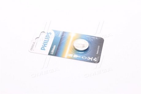 Батарейка CR2032 - 3.0V coin 1-blister (20.0 x 3.2) - Lithium PHILIPS CR2032/01B