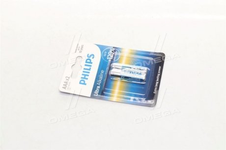 Батарейки циліндричні, лужні PHILIPS LR03E2B/10