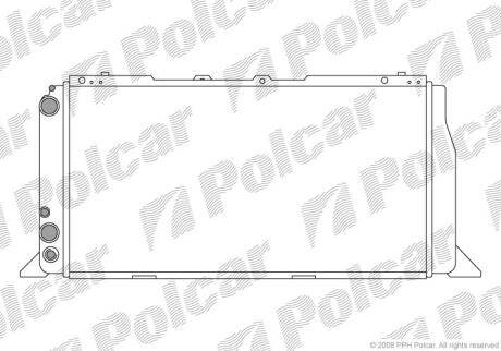 Радіатори охолодження 80 86-91 / 90 87-9 Polcar 130708A2