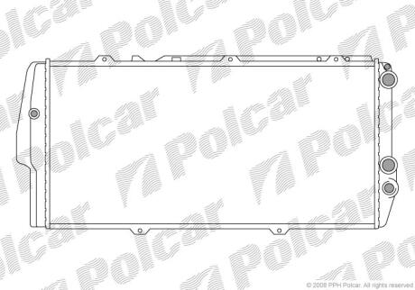 Радіатори охолодження 100 82-90 Polcar 131508A3
