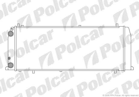 Радіатори охолодження 100 82-90 Polcar 131508A4