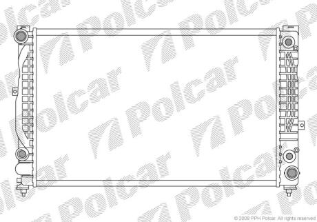 Радіатори охолодження A6 01-04 Polcar 132408A6