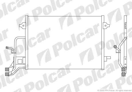 Радіатори кондиціонера AUDI A4/A6/PASSAT 97 Polcar 1324K8C2