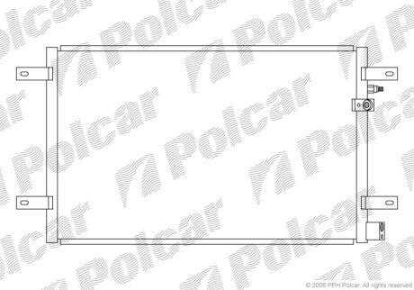 Радіатори кондиціонера AUDI A6, 05- Polcar 1338K8C1