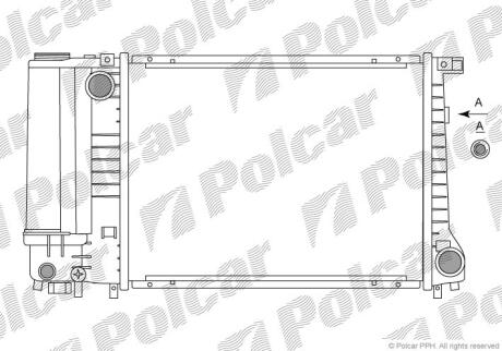Радіатори охолодження 3 E36 91- Polcar 200708A1