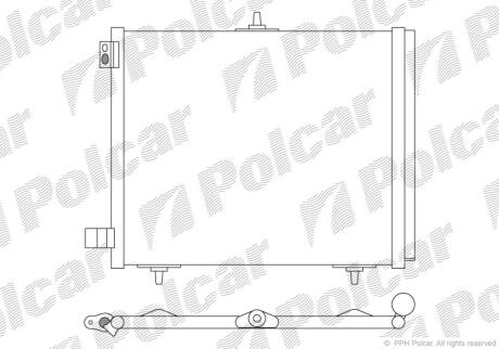 Радіатори кондиціонера CIT.C2/C3/PEUG.207 Polcar 2316K8C2
