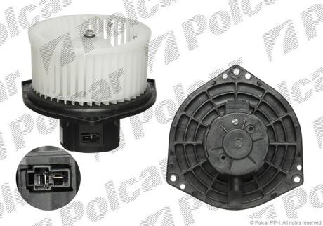 Вентилятор кабіни CHEVROLET AVEO / DAEWOO KALOS / SUZUKI SWIFT Polcar 2500NU1