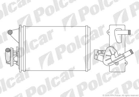Радіатори обігріву FIORINO 88- Polcar 3016N81