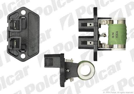 Блок управління вентилятора FIAT/ALFA/LANCIA/PSA Polcar 3019KST1
